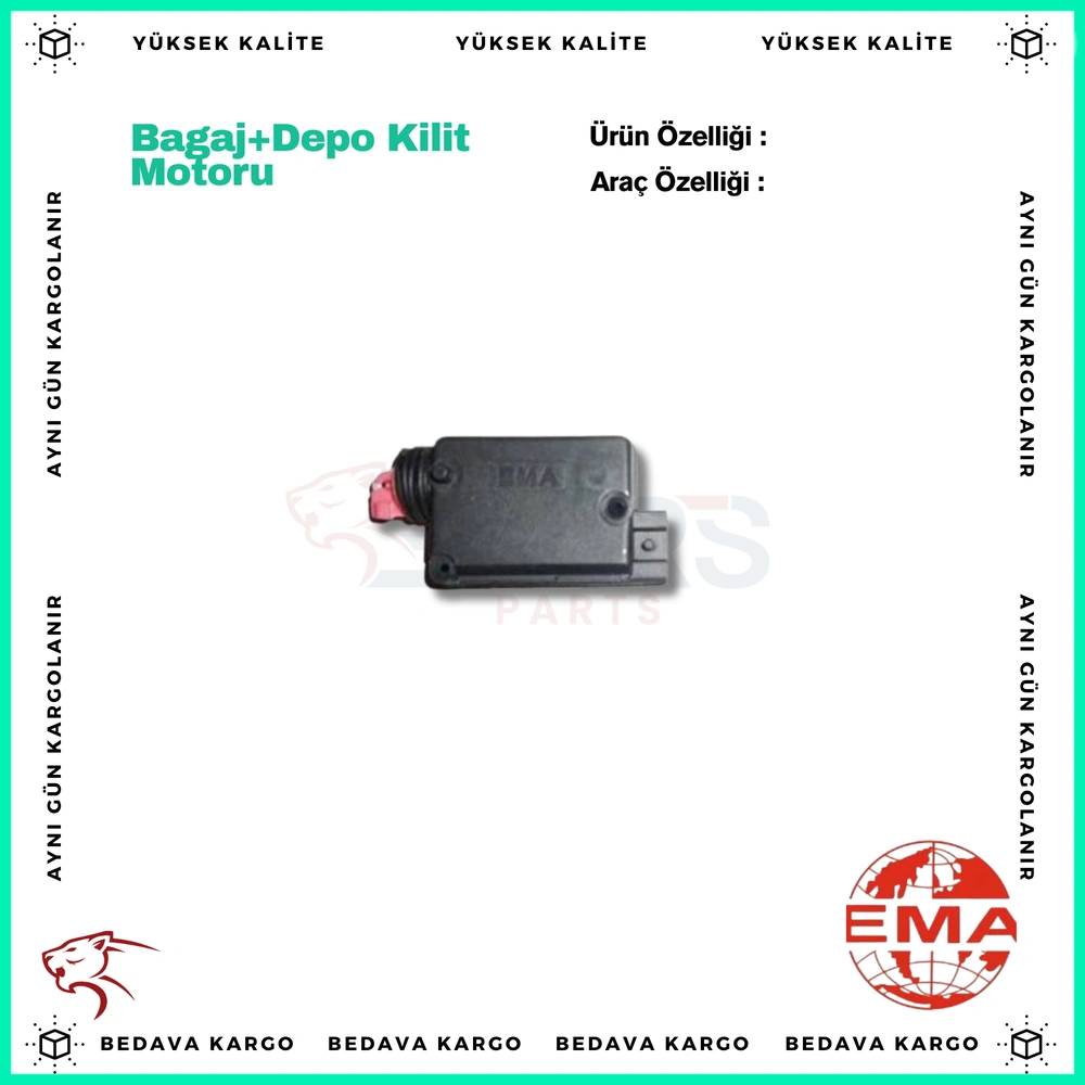 Bagaj+depo Kilit Motoru Renault R19 R21 Clio Kangoo Megane Dacia Logan - 7700712901 - Yedek Parça