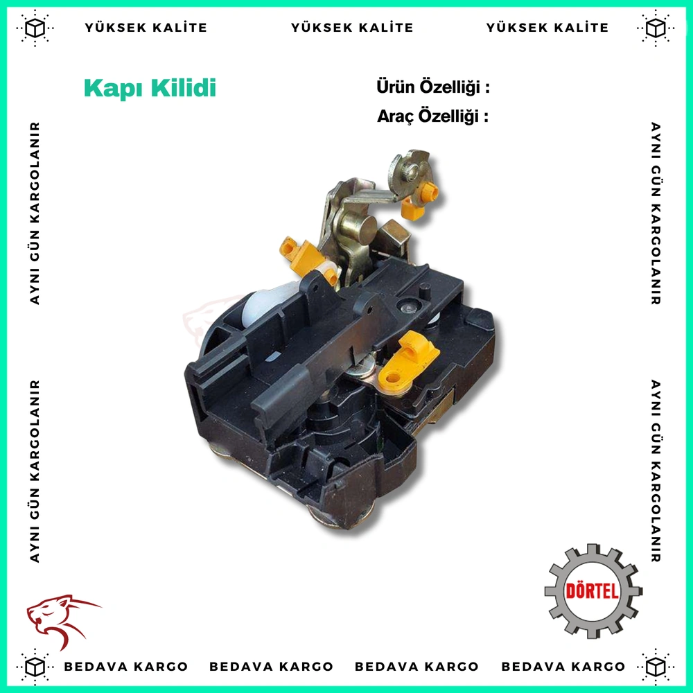 Kapi Kilidi Arka Sol Renault R19 (Motorsuz) - 7702127970 - Yedek Parça