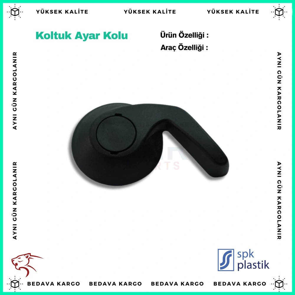 Koltuk Ayar Kolu Sag Renault Kangoo 3 Gri (Kaldirma/Yatirma) - 7701209972 - Yedek Parça