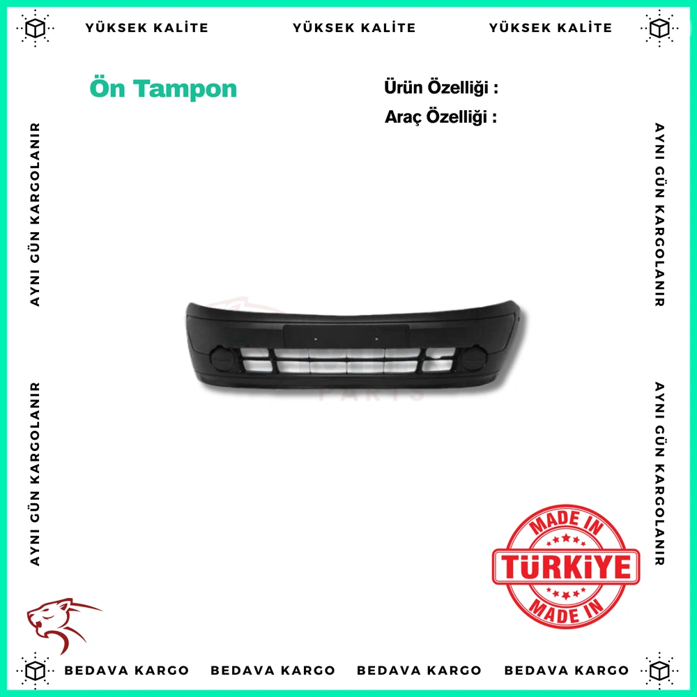 Renault Kangoo On Tampon 03-07 TUV - 7701056417 - Yedek Parça