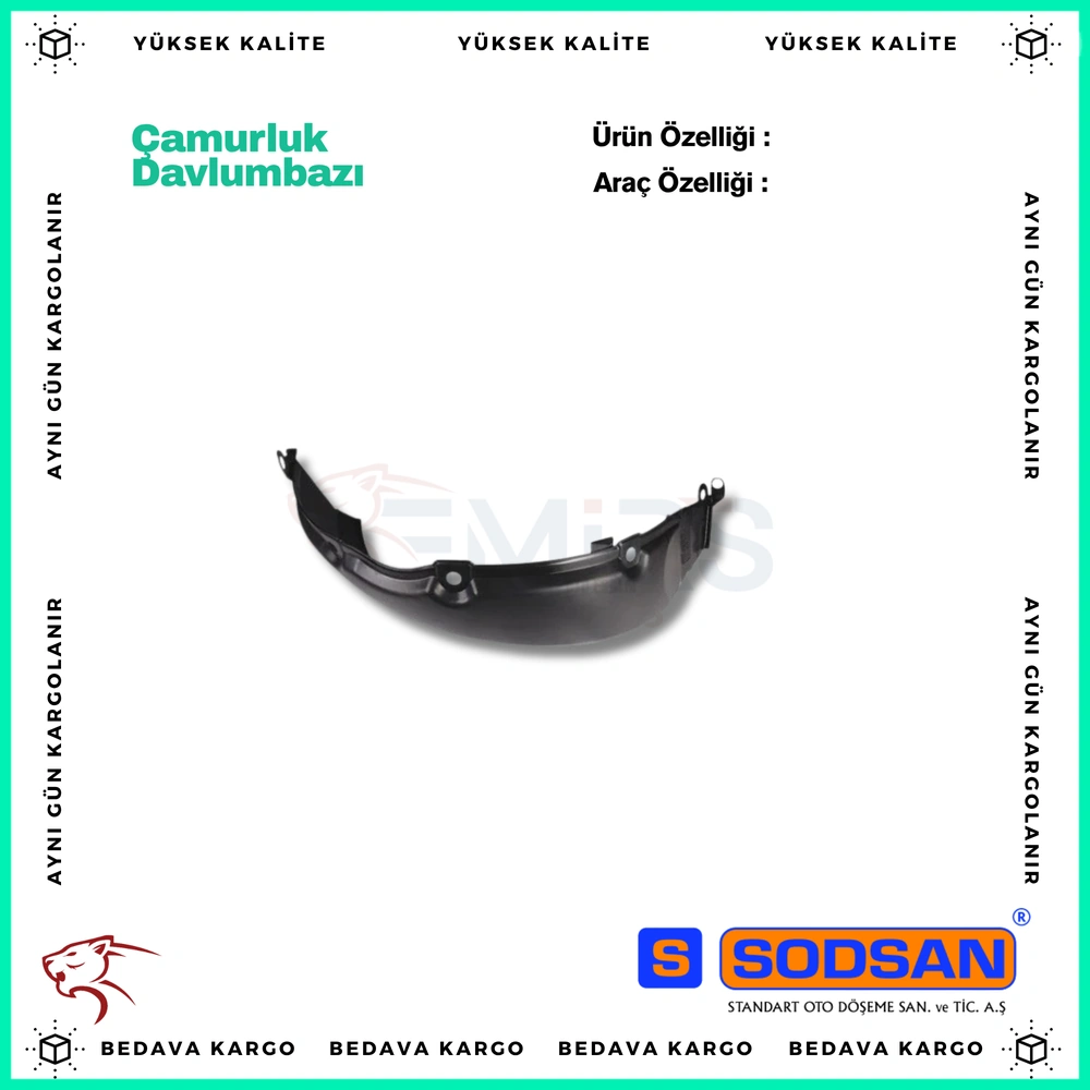 On Camurluk Davlumbazi Sag Renault R19 92- - 7700820102 - Yedek Parça