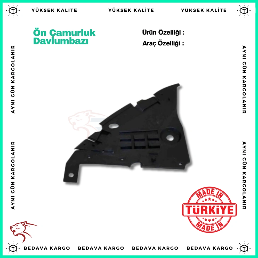 On Camurluk Davlumbazi Sol Alt Renault Symbol 12- - 620257603R - Yedek Parça