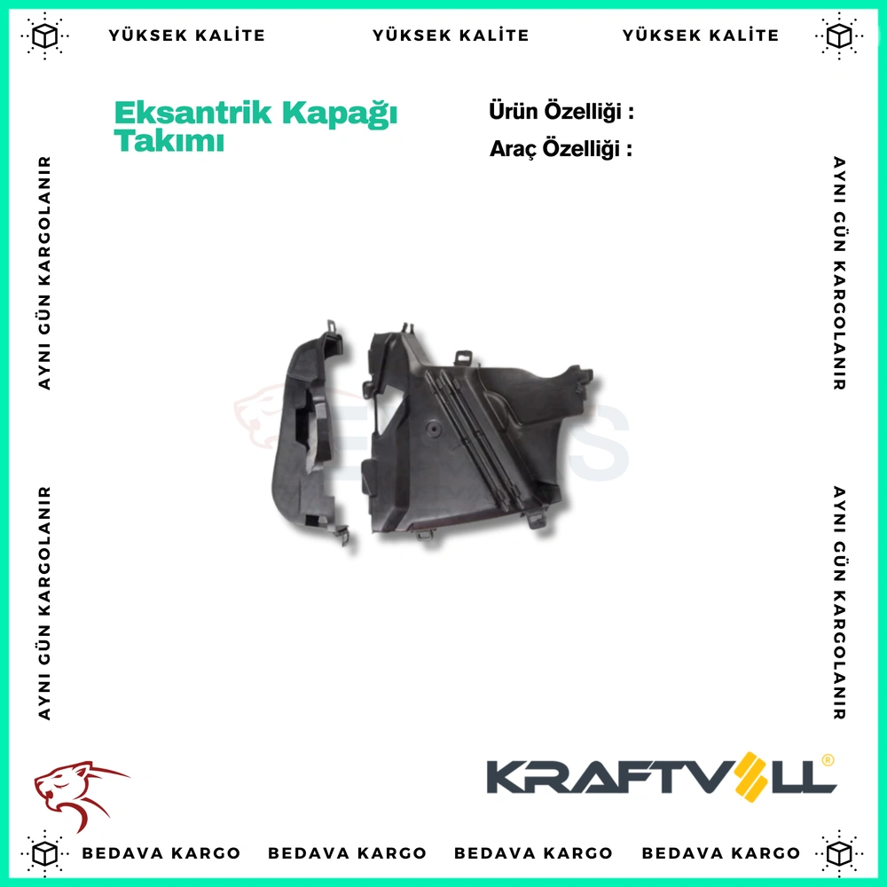 Eksantrik Kapagi (Alt+ust) Takim Renault Clio 2 3 Kangoo Megane 2 1.5 DCI 08 - 8200653631 - Yedek Parça
