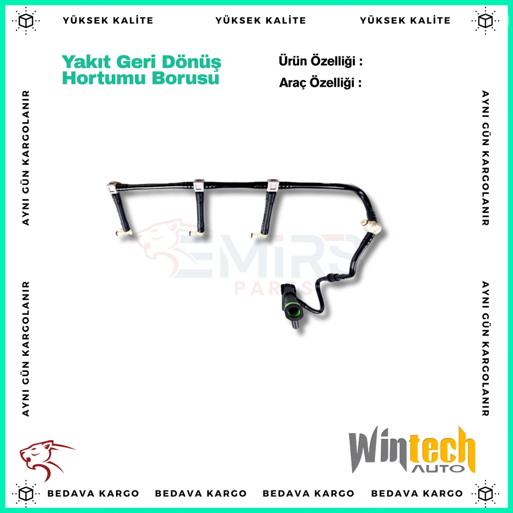 Yakit Geri Donus Hortumu Borusu Renault Fluence Megane 3 Laguna 3 1.5 DCI - 7701479003 - Yedek Parça