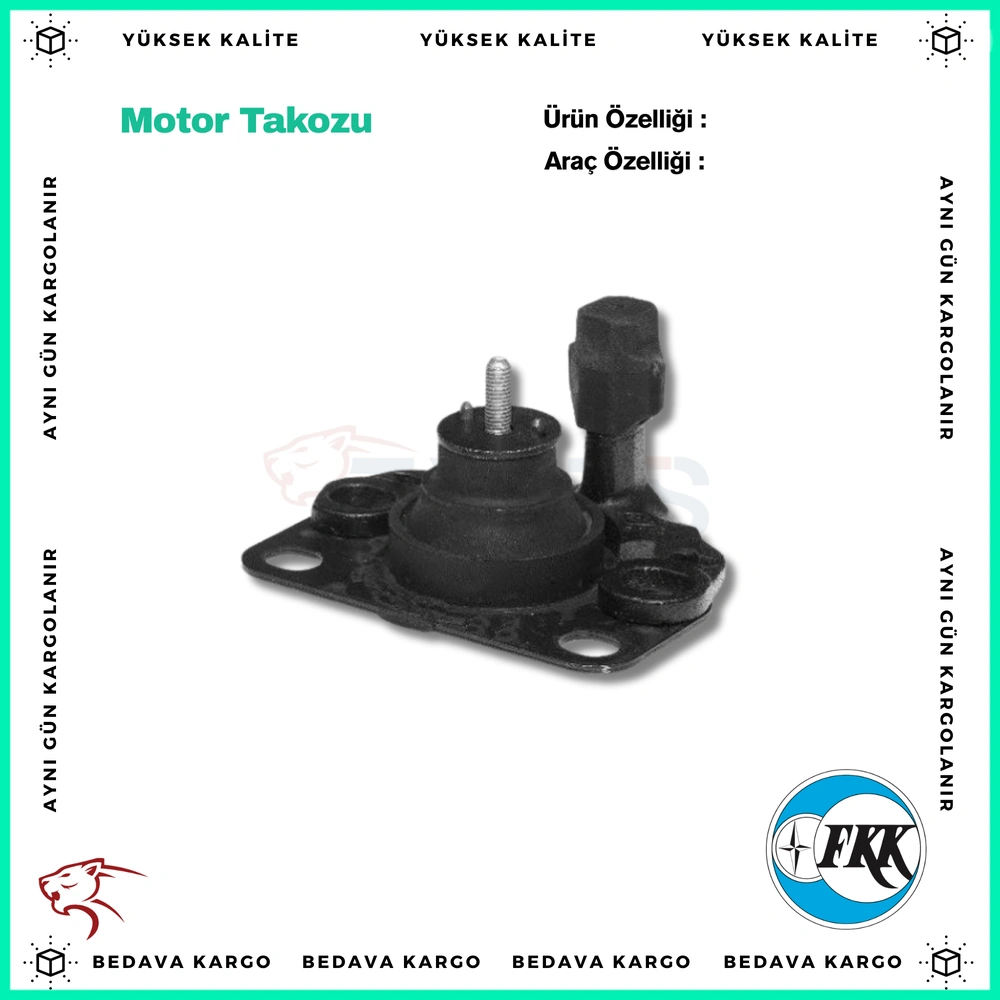 Motor Takozu Sag Renault Clio 1 Express Clio 2 Kangoo - 7700805123 - Yedek Parça