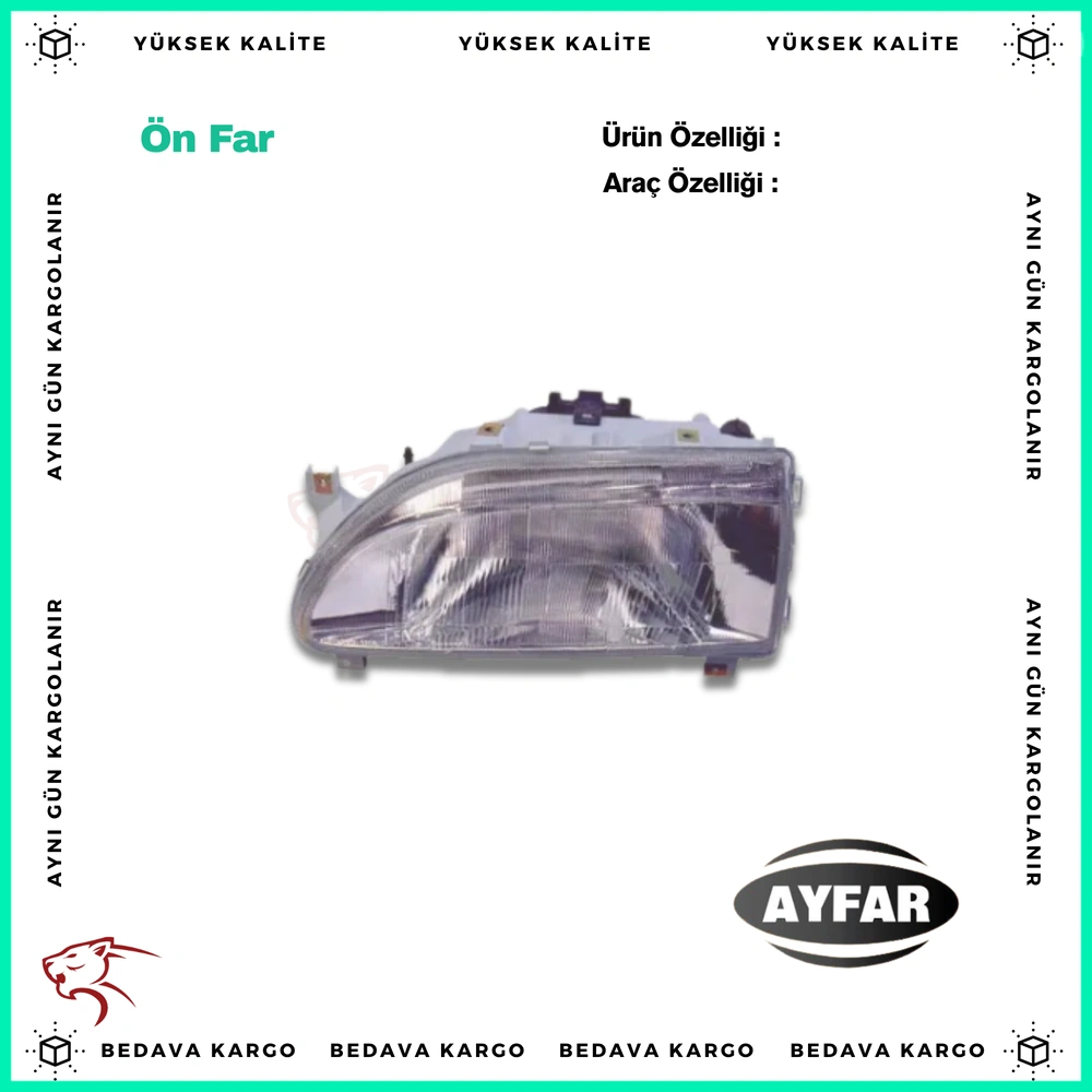 Far Sol Renault R19 - 7702127385 - Yedek Parça