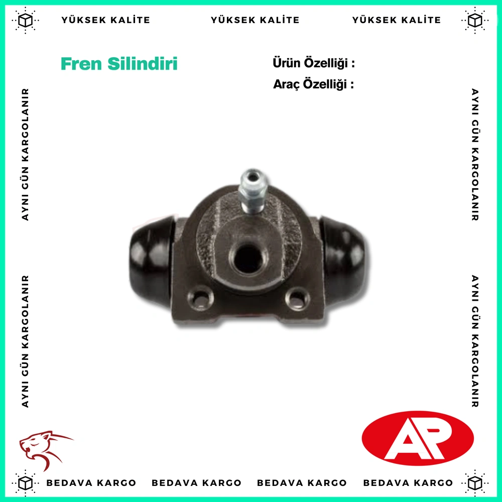 Fren Silindiri Arka Sol-Sag Renault Kangoo 1.5 DCI 1.2i 1.4i 1.9 D 98-08 Aluminyum 22mm - 7701043912 - Yedek Parça