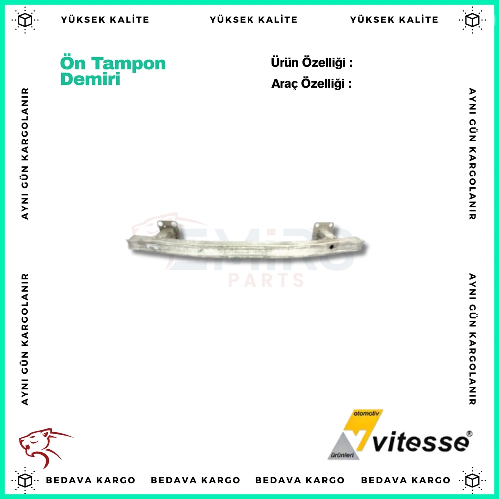 On Tampon Demiri (Traversi) Renault Megane - 8200380507 - Yedek Parça