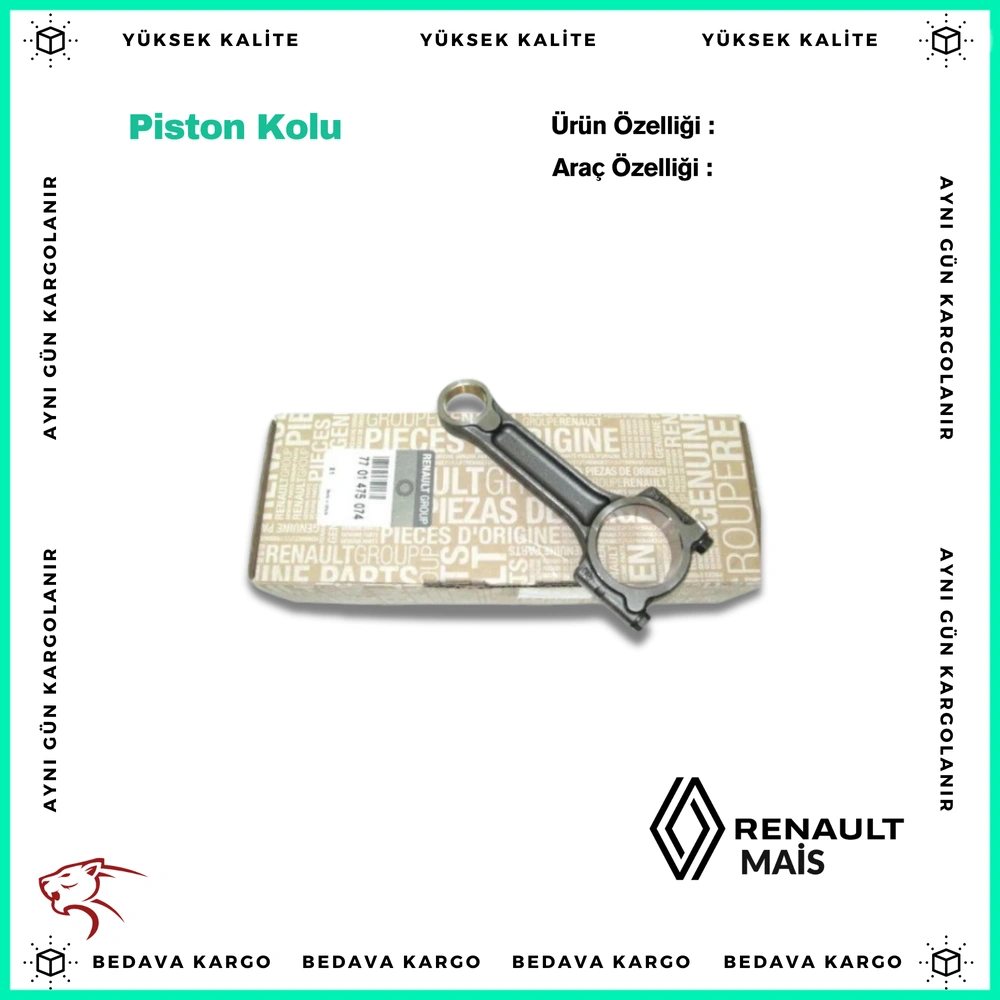 Eksantrik Dislisi Percinsiz K4M Renault Megane Laguna 1.4 1.6 16V - 7701471374 - Yedek Parça