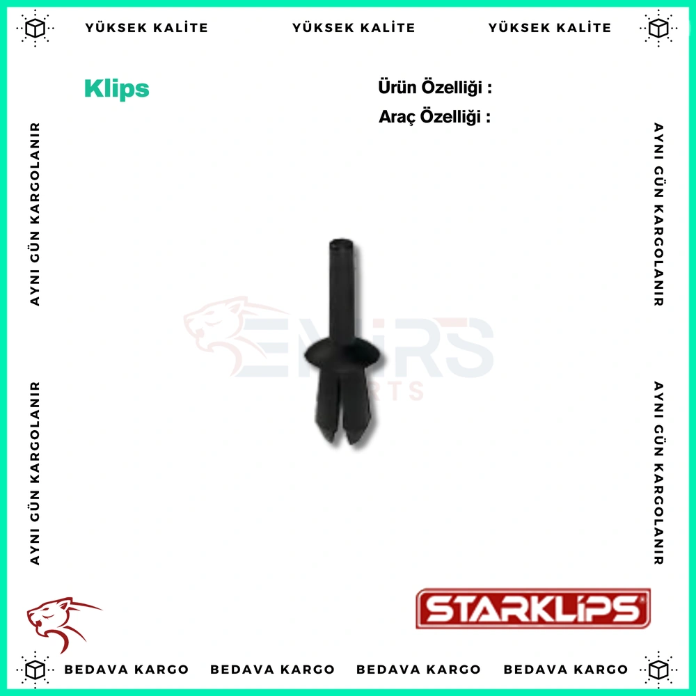 Klips Renault - 7703072172 - Yedek Parça