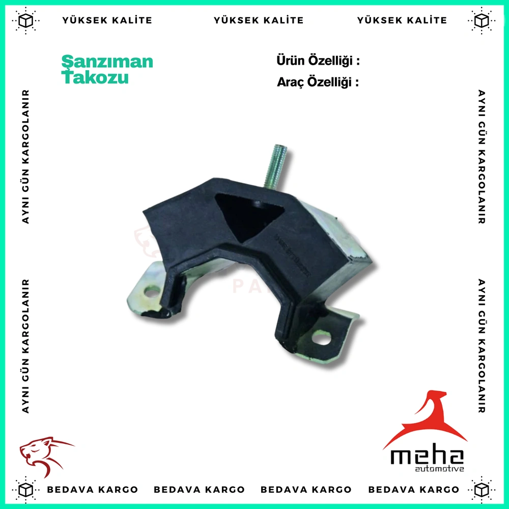 Sanziman Takozu Renault R9 R11 R21 Arka Buyuk - 7700760488 - Yedek Parça