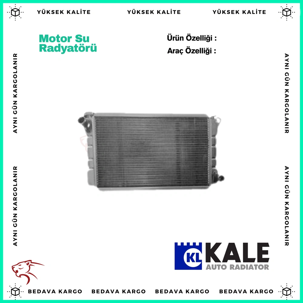 Motor Su Radyatoru R19 1.4 / 1.6 Karburatorlu Sagdan Borulu (2 Sira Cu+pl) - 7702253164 - Yedek Parça
