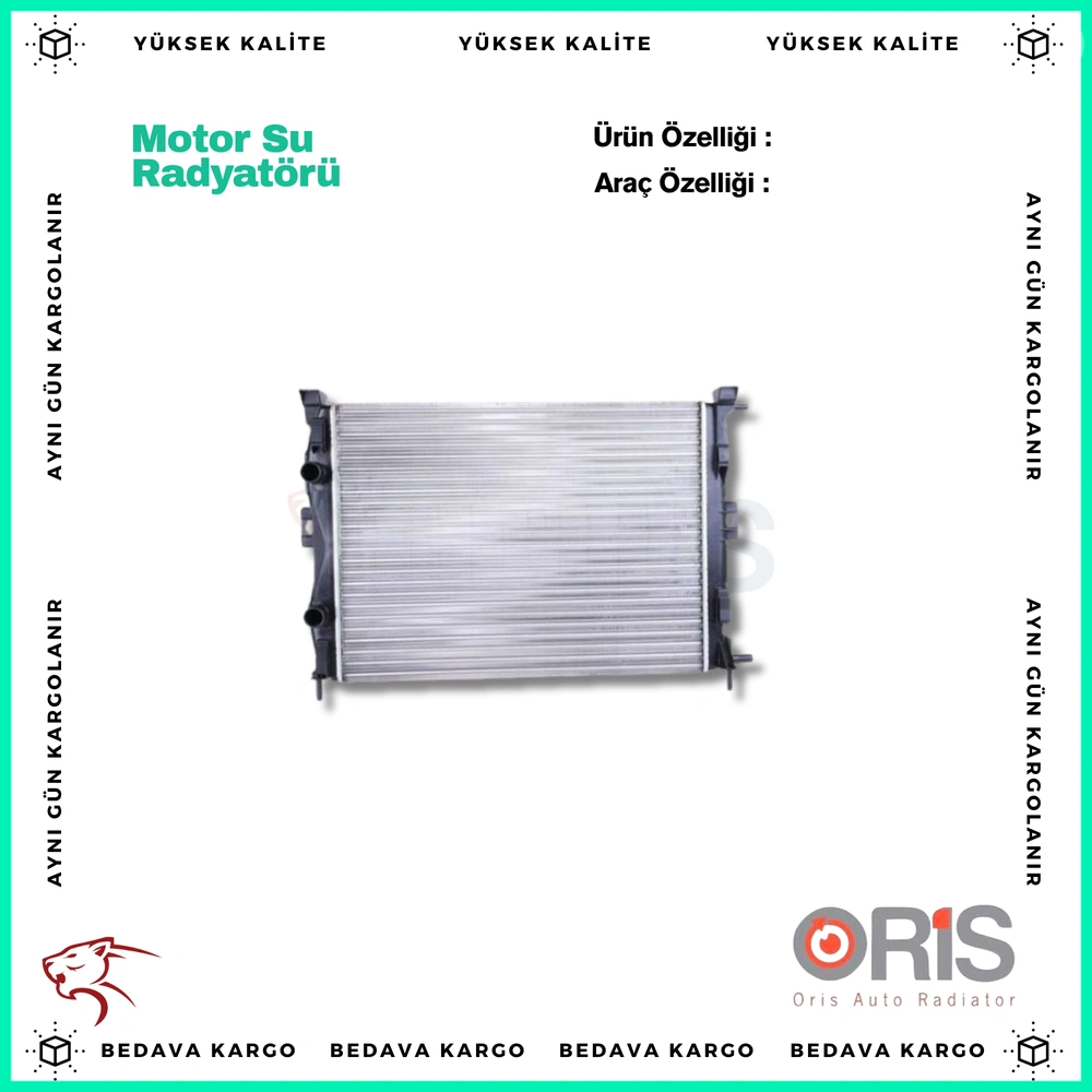 Motor Su Radyatoru Renault Megane 2 Scenic 2 Grand Scenic - 7711368041 - Yedek Parça
