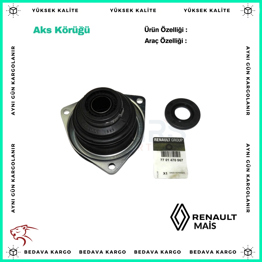 Aks Korugu Ic Sol Renault R9-R11 R19 R21 Clio Megane - 7701470567 - Yedek Parça