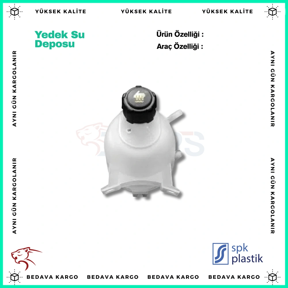 Yedek Su Deposu Dacia Duster 1.5 DCI 10- Solenza 1.2 1.4 1.5 DCI - 143 - Yedek Parça
