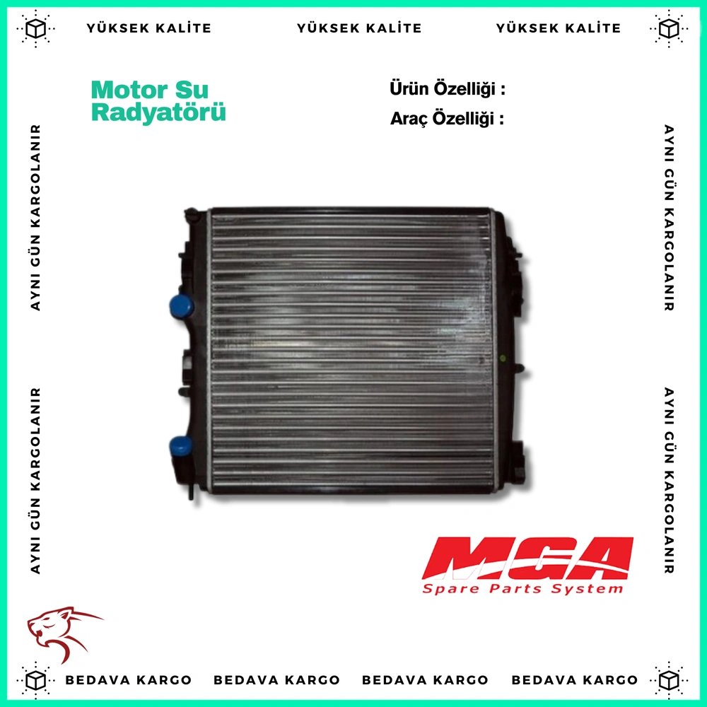 Motor Su Radyatoru Mekanik (Intercooler Baglanabilir Tip) Renault Kangoo 1.5 DCI 1998-2008 - 8200240818 - Yedek Parça
