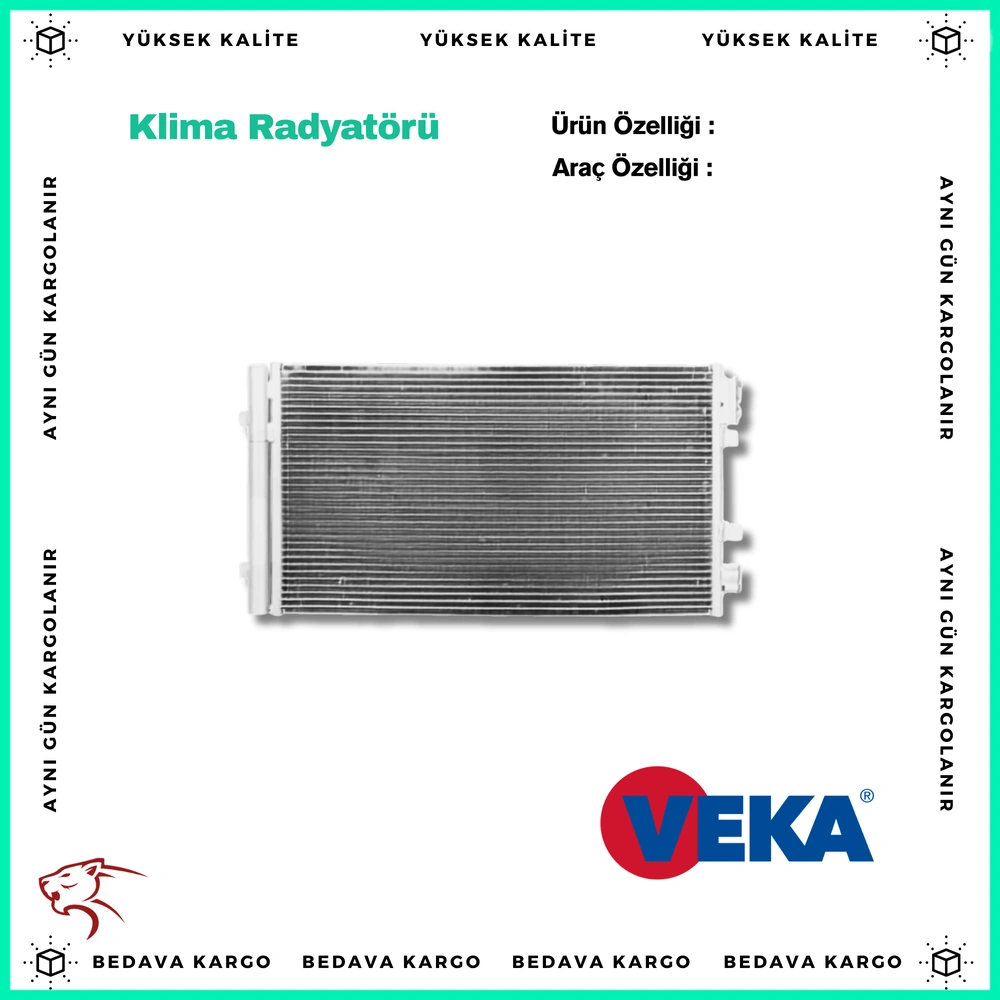 Klima Radyatoru Renault Megane 3 1.5 DCI - 1.4i 16v - 2.0i 16v - 2.0 DCI 2008 / Fluence 1.5 DCI - 1.6 16v 2009 / Scenic 3 1.4i 16v - 1.5 DCI 2009- - 921003293R - Yedek Parça