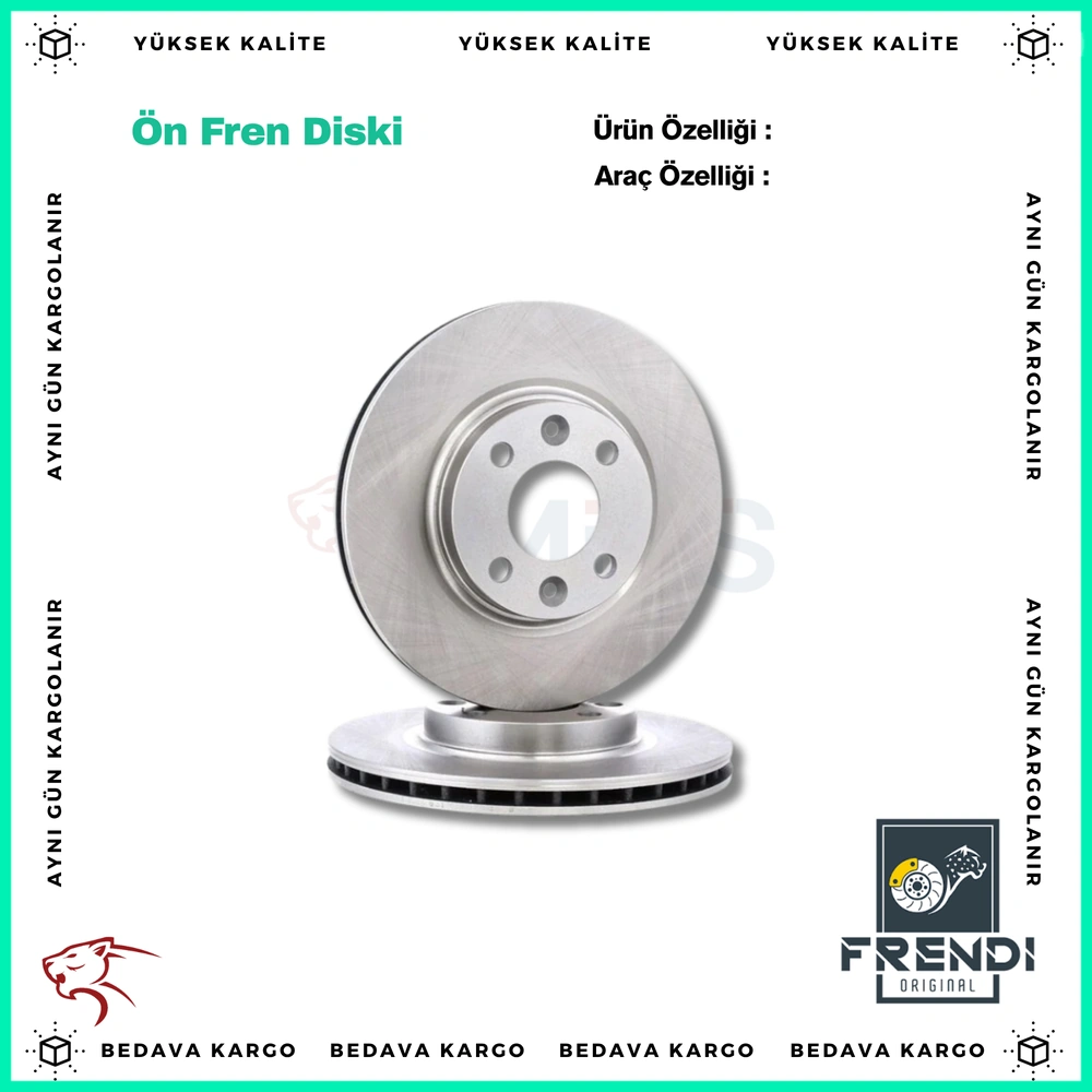 On Fren Diski Hava Kanalli Renault Clio 4 Symbol 2 3 12- Kangoo 308- Dacia Logan 2 Dokker Lodgy Sandero - 402062212R - Yedek Parça