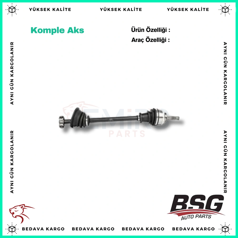 Komple Aks Sol On Absli Renault Megane 1 1.6 96-03 - 8200090175 - Yedek Parça