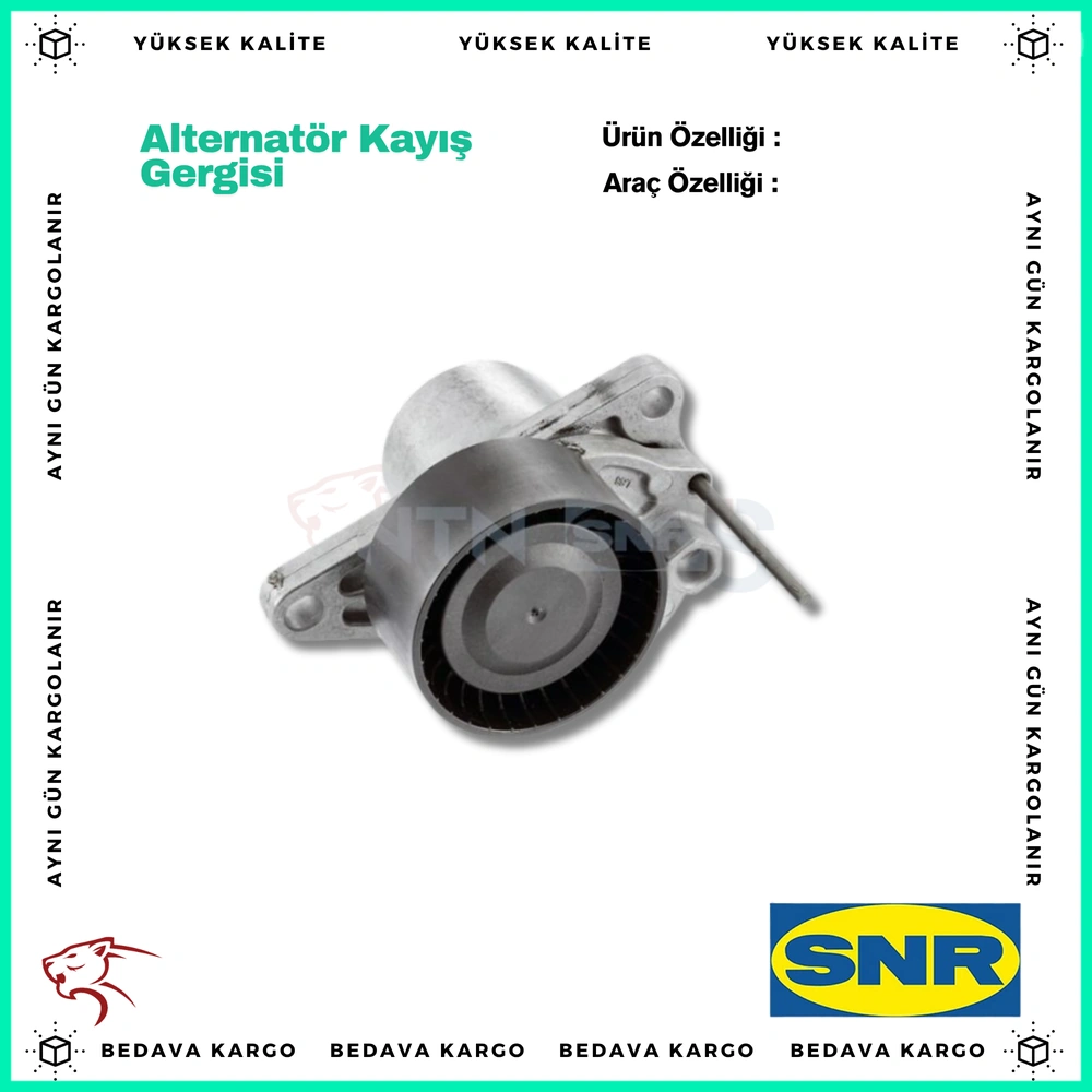 Alternator Kayis Gergisi Kutuklu R9m M9r Renault Megane Clio Captur Master Trafic 3 1.6 - A6262000270 - Yedek Parça