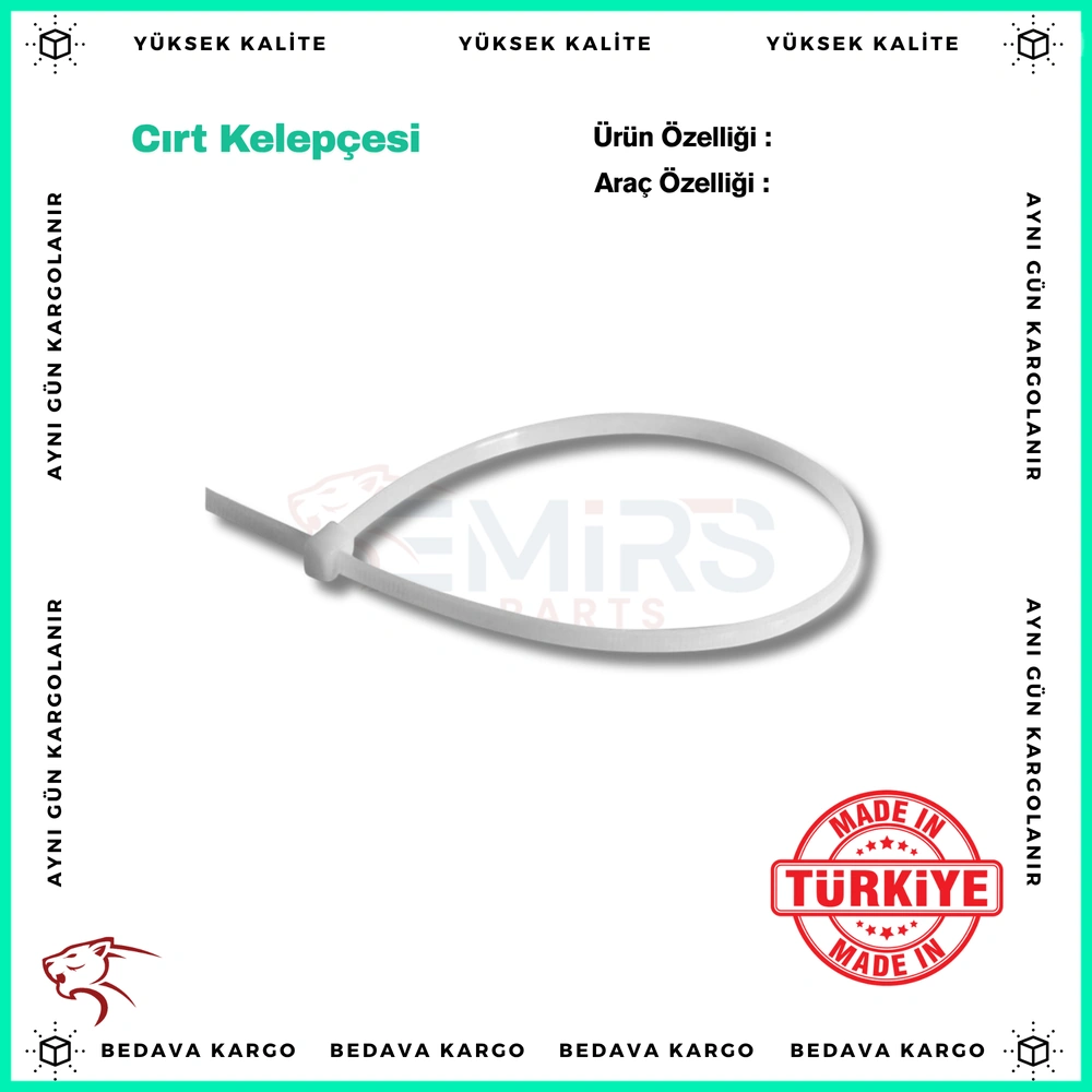 Cirt Kelepcesi 4.8x40mm Kelepce - 4.8X40 - Yedek Parça
