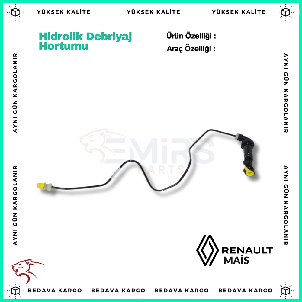 Hidrolik Debriyaj Hortumu Renault Megane 4 Talisman 1.5 DCI - 308511433R - Yedek Parça