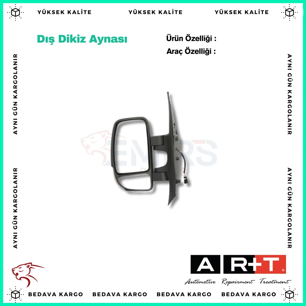 Dis Dikiz Aynasi Sol Elektrikli - 8200163449 - Yedek Parça