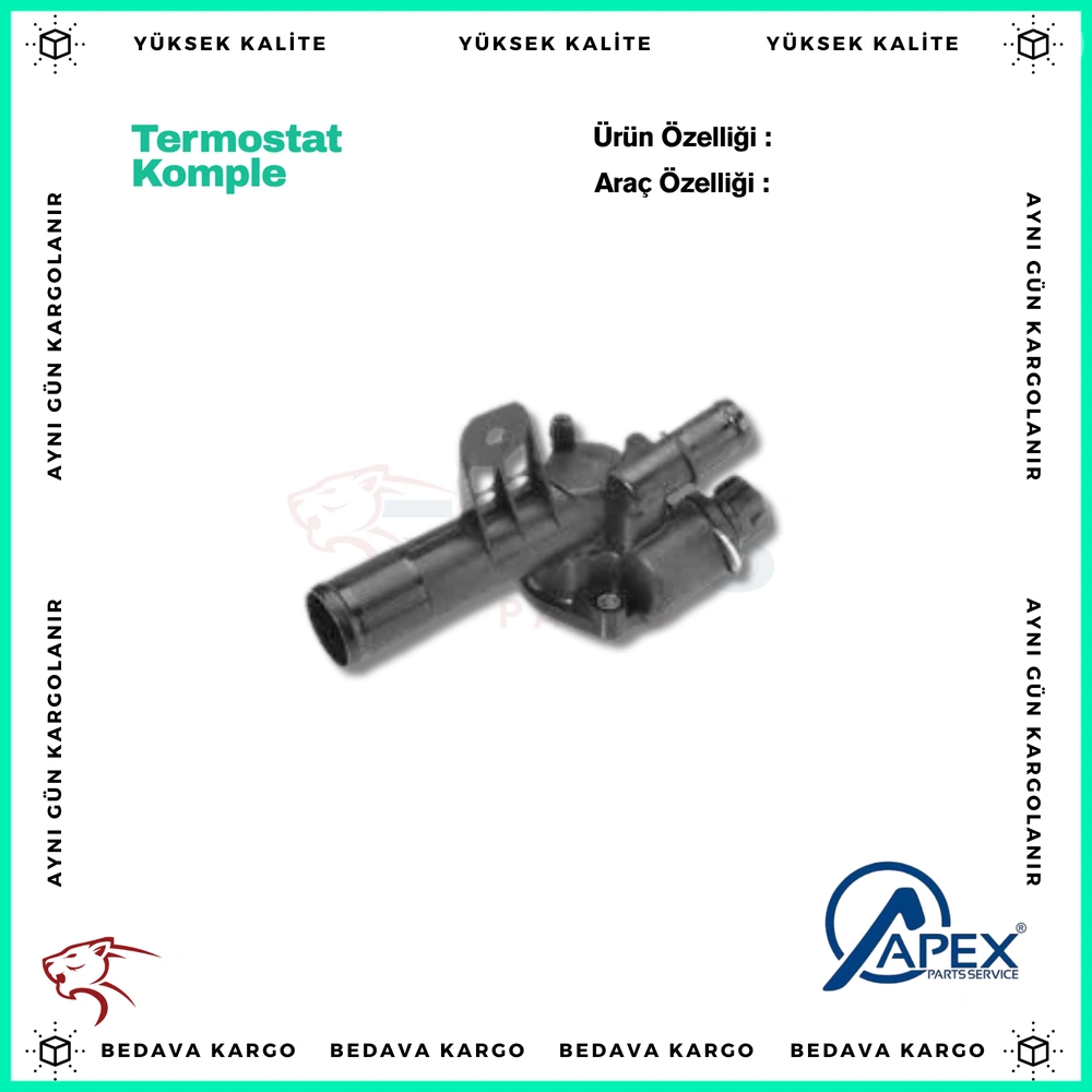 Termostat Komple 89c Renault Kangoo Clio 3 Megane 2 1.5 DCI - 110602309R - Yedek Parça