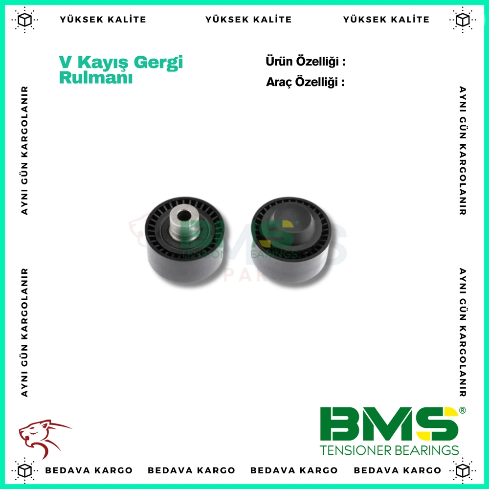 V Kayisi Gergi Rulmani Peugeot Partner-206-307-407-Berlingo-C2-C3-C4-Fiesta V 1.4-1.6tdci Xsara-Focus - 5751 - Yedek Parça