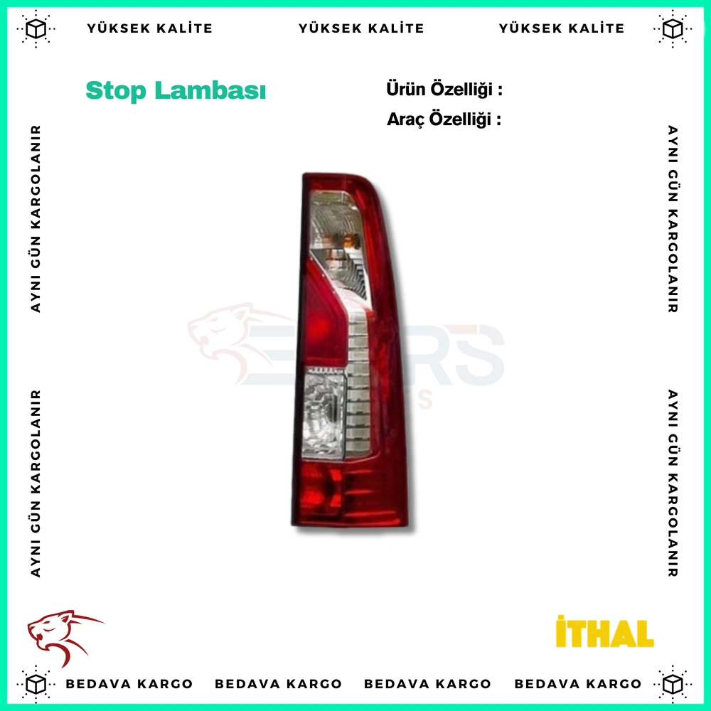 Stop Lambasi Duysuz Sol Renault Master 3 2010- - 265550023R - Yedek Parça