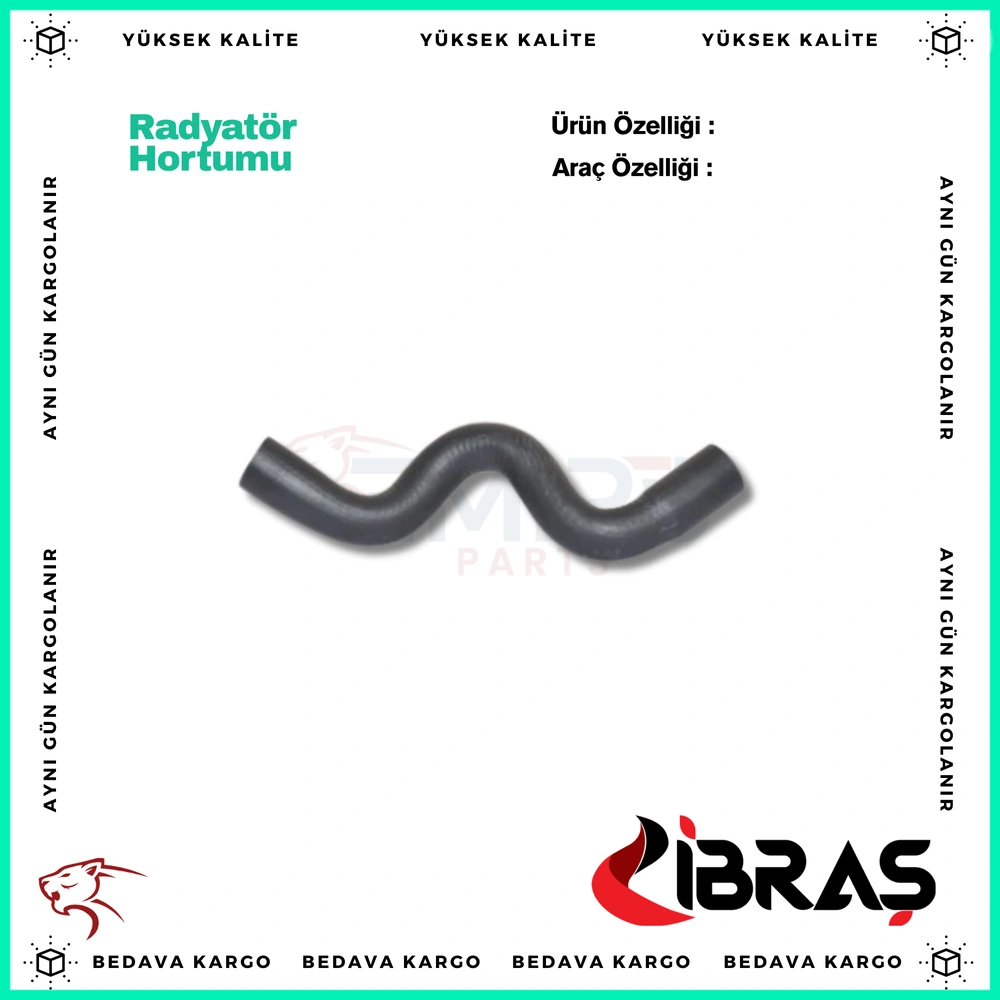 Hortum Radyator Ust Dacia Logan 1.4 1.6 K7j K7m - 6001547048 - Yedek Parça