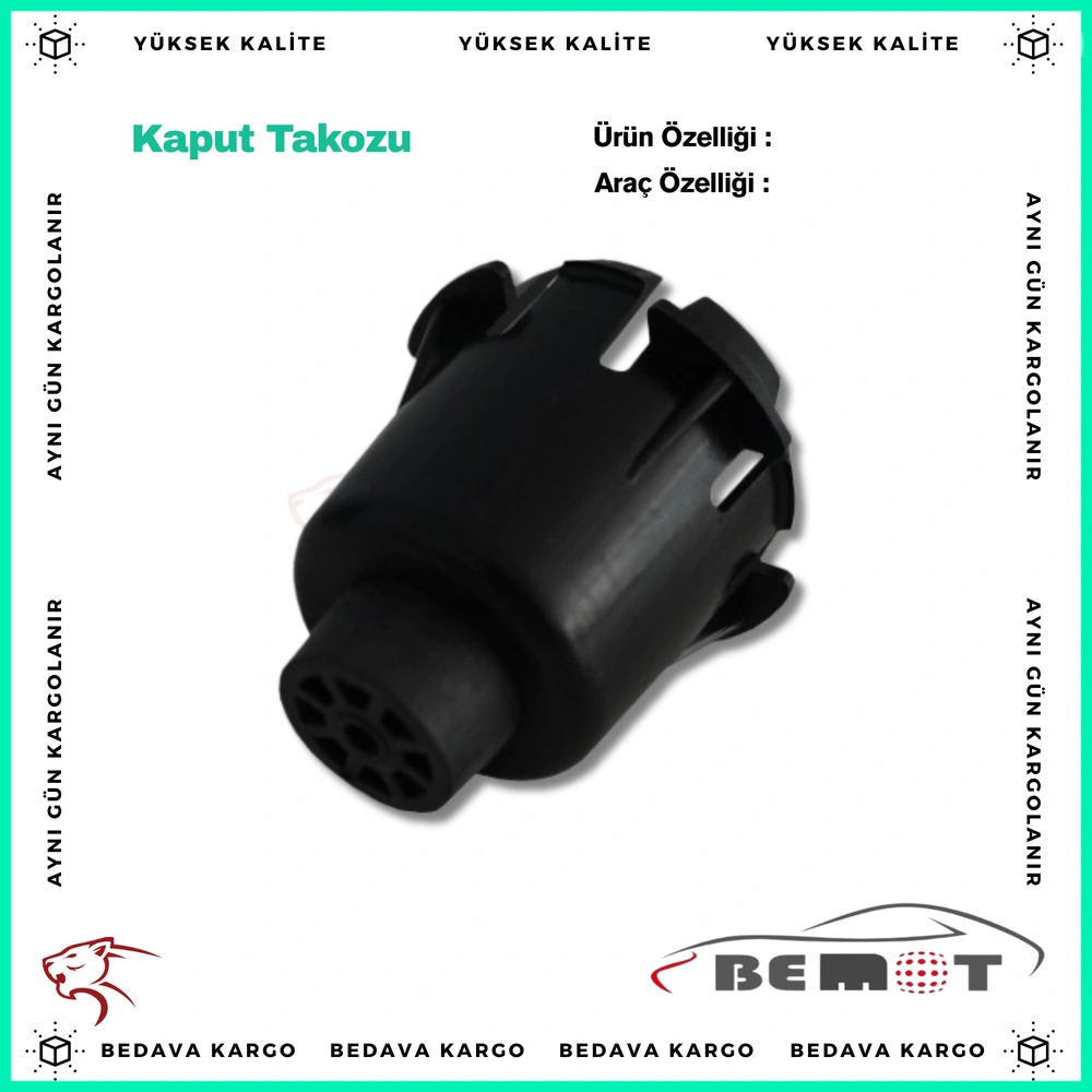 Kaput Takozu Renault Clio 3 - 8200766953 - Yedek Parça