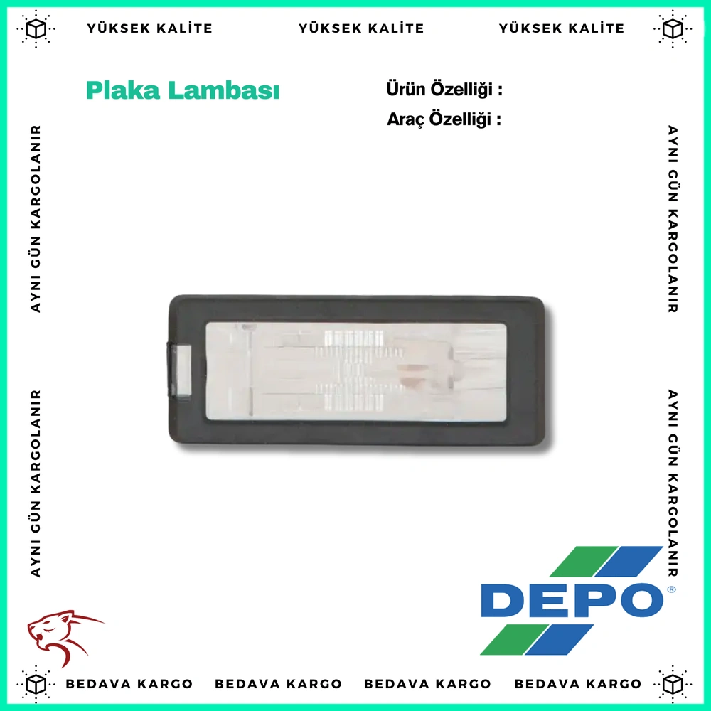 Plaka Lambasi Renault Fluence Megane 3 Captur Modus Latitude Dacia Duster Lodgy Logan 2 Sandero - 8200013577 - Yedek Parça