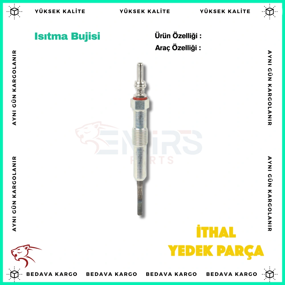Isitma Bujisi Renault Clio 5 Captur 2 Megane 4 Kadjar Dacia Dokker Duster 2 Sandero 2 1.5 DCI Euro 6 - A0001591000 - Yedek Parça