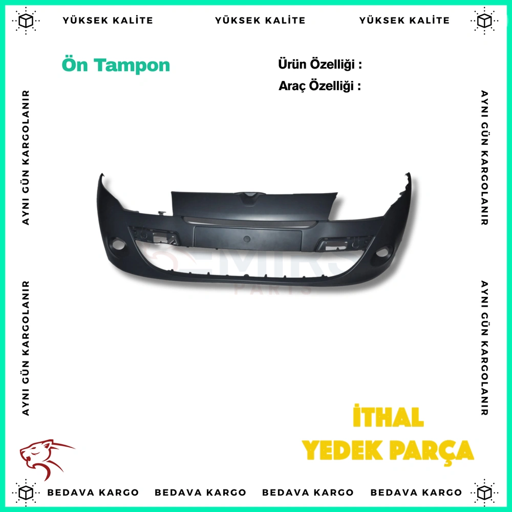 Renault Megane 3 5 Kapi On Tampon 08- - 620225628R - Yedek Parça