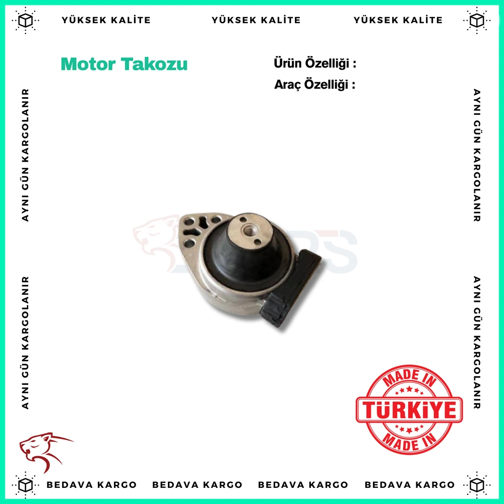 Motor Takozu Sag Ust Ford FORD Fiesta 02> 1.4 TDCI Dizel - 1301965 - Yedek Parça