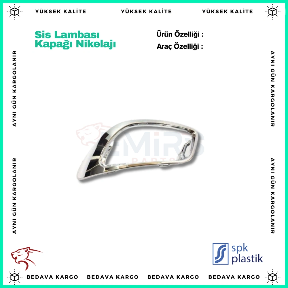 Sis Lambasi Kapagi Nikelaji Sag Renault Fluence Krom - 261520541R - Yedek Parça