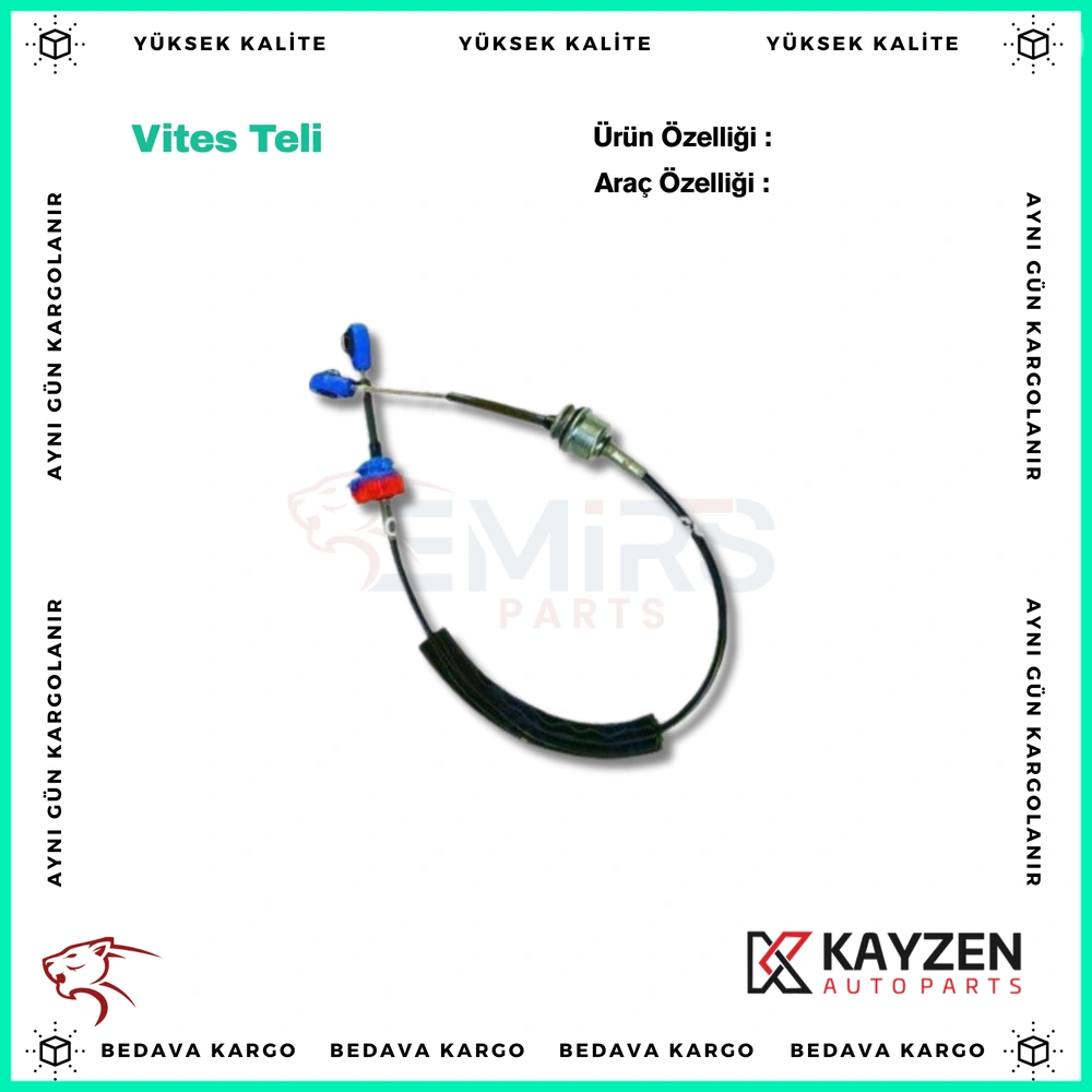 Vites Teli Sag Mavi Renault Megane 2 Lm Bm 02- (Secici) - 7701474700 - Yedek Parça