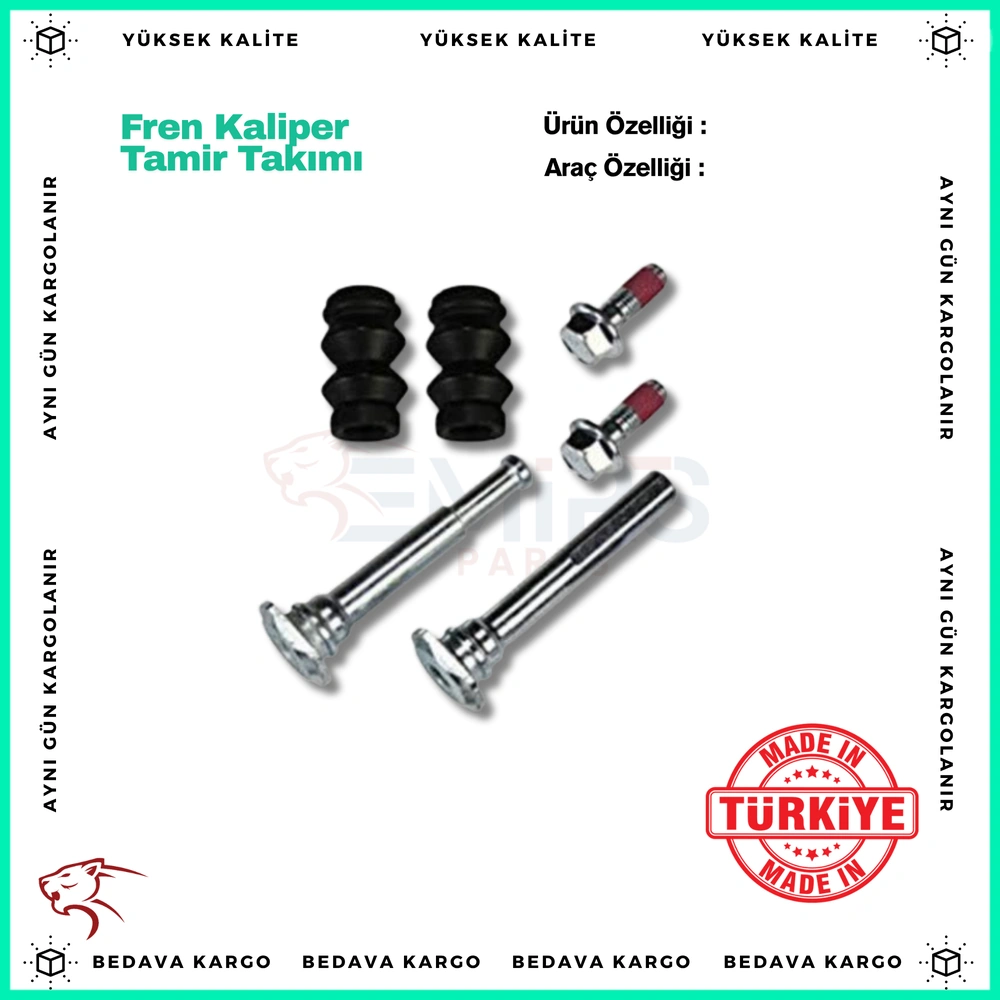 Fren Kaliper Tamir Takimi On Renault Clio 3 Kangoo 3 Dacia Dokker Lodgy - 7701208339 - Yedek Parça