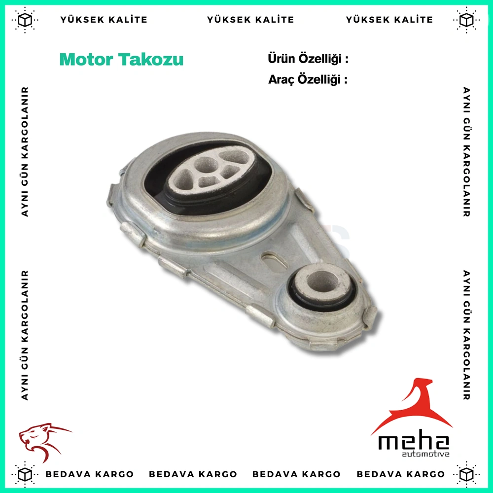 Motor Takozu Alt Renault Fluence Megane 3 Scenic 3 1.5 DCI - 112380006R - Yedek Parça