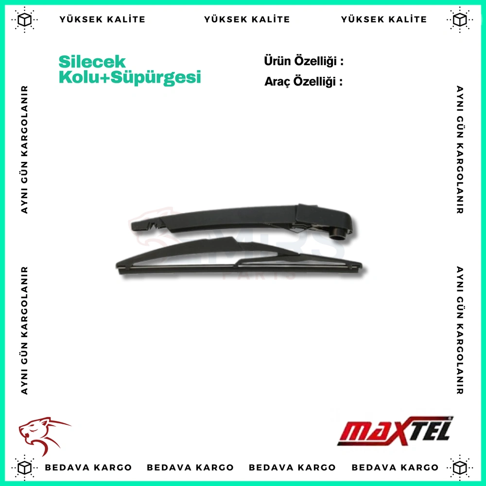Silecek Kolu + Supurgesi Arka Dacia Sandero Lodgy - 287815304R - Yedek Parça