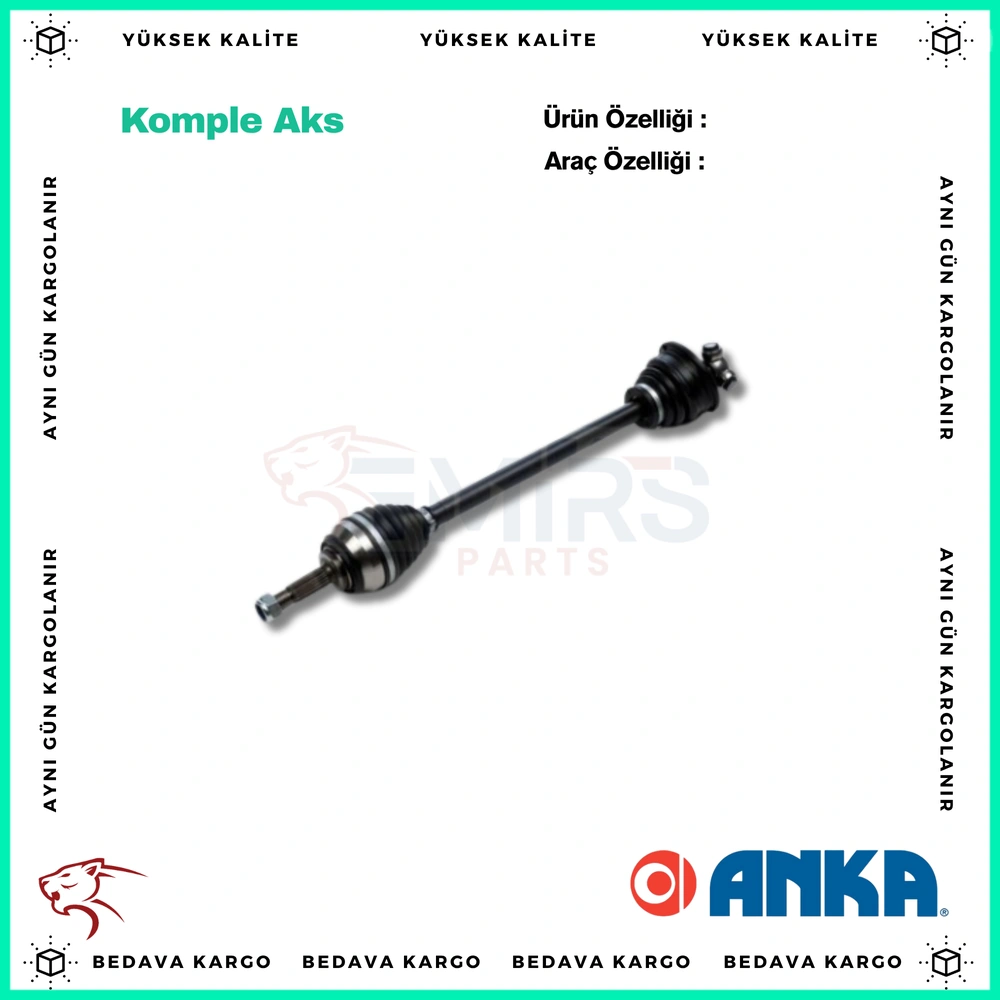 Komple Aks Sol On Renault Twingo 93-07 - 7701352771 - Yedek Parça
