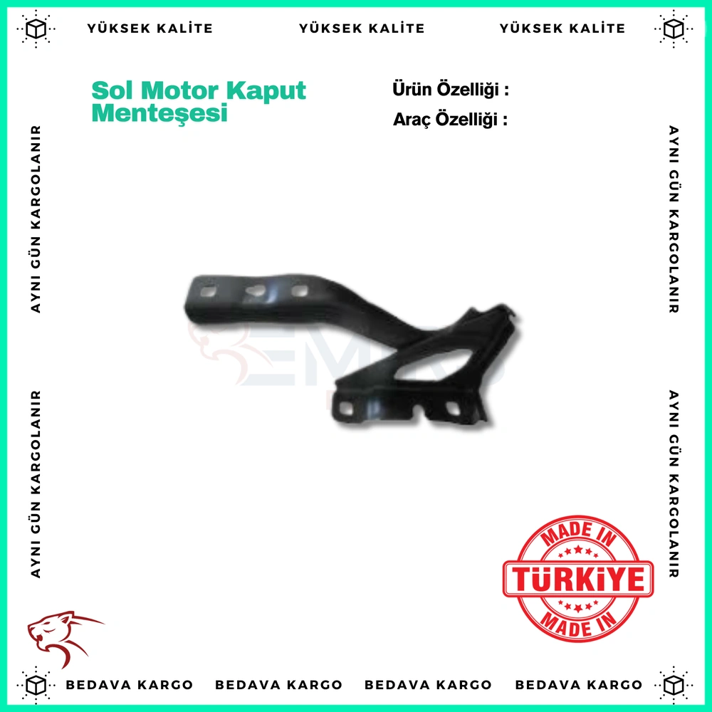 Sol Motor Kaput Mentesesi Clio 5 - 654014986R - Yedek Parça