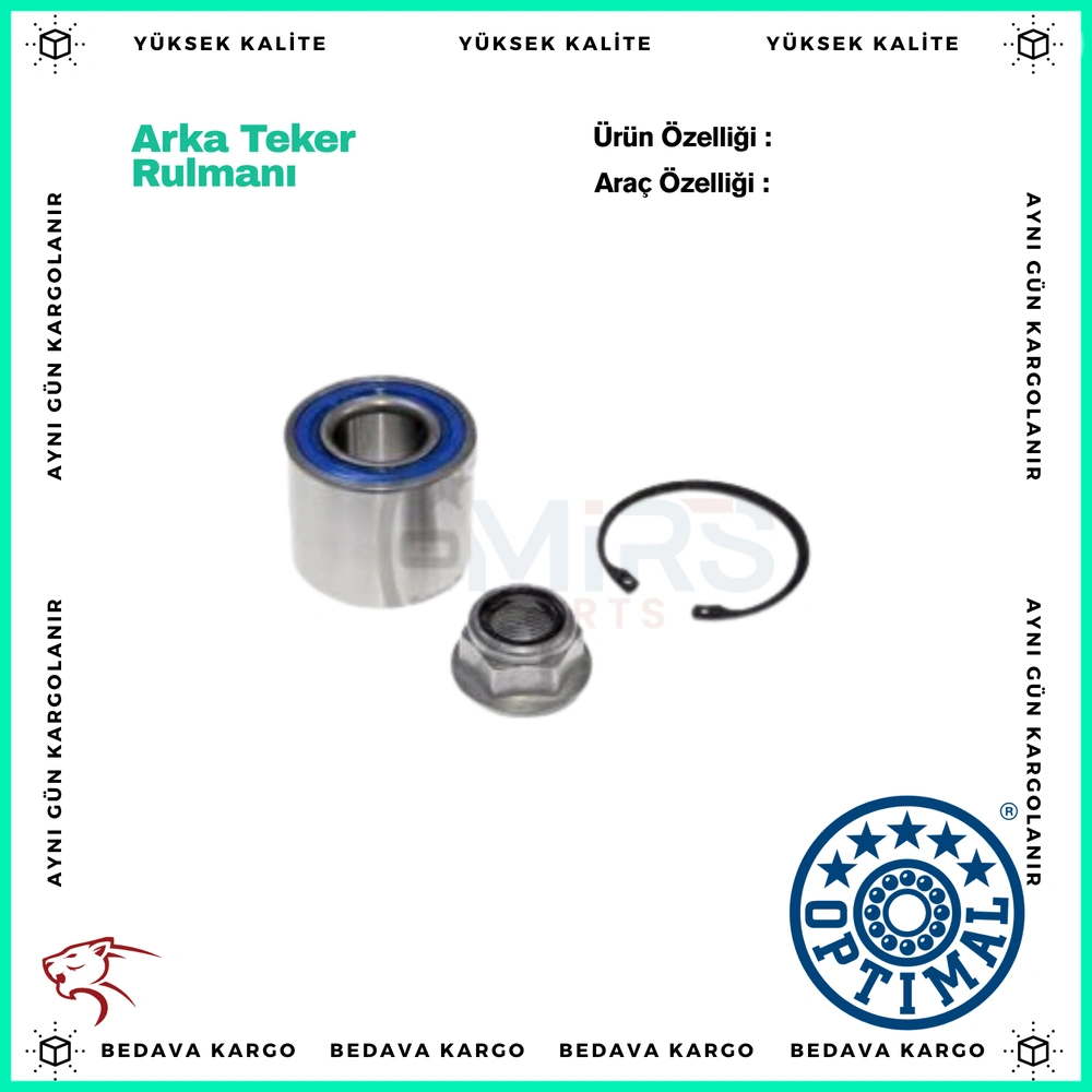 Arka Teker Rulmani Renault Laguna 1 Kangoo Express - 7701205596 - Yedek Parça