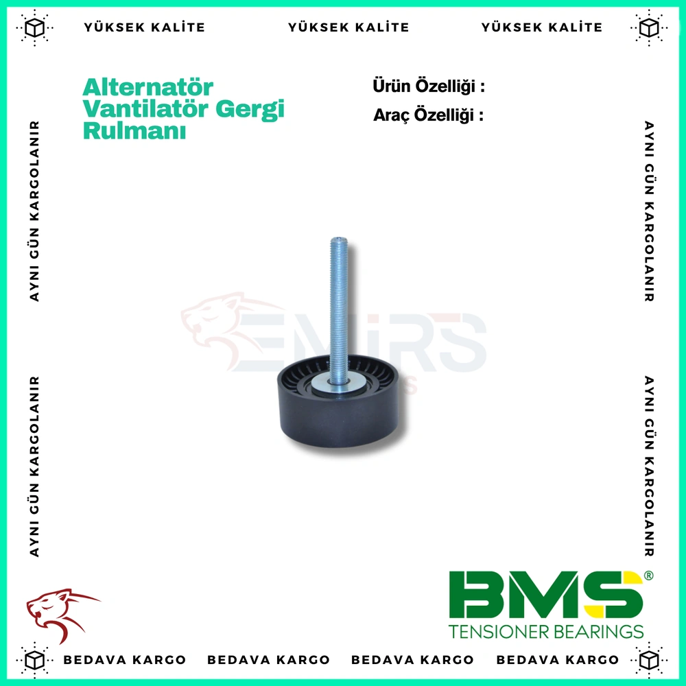 Alternator Vantilator Gergi Rulmani Fiat Doblo-Fiorino-Linea-Nemo-Bipper-Combo 1.3 Dmultijet 10=> - 51837960 - Yedek Parça