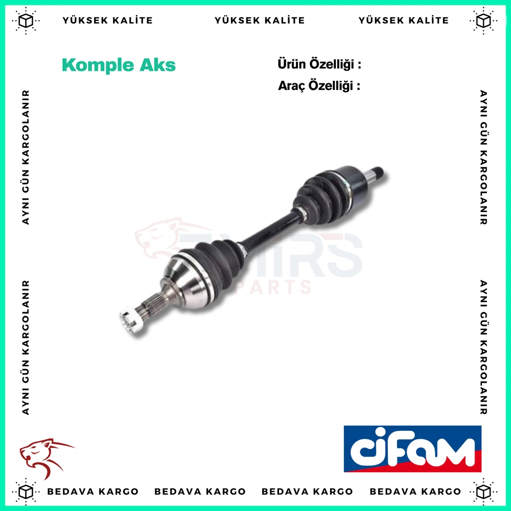 Komple Aks Sol On Absli Renault Clio 2 Kangoo - 8200483591 - Yedek Parça