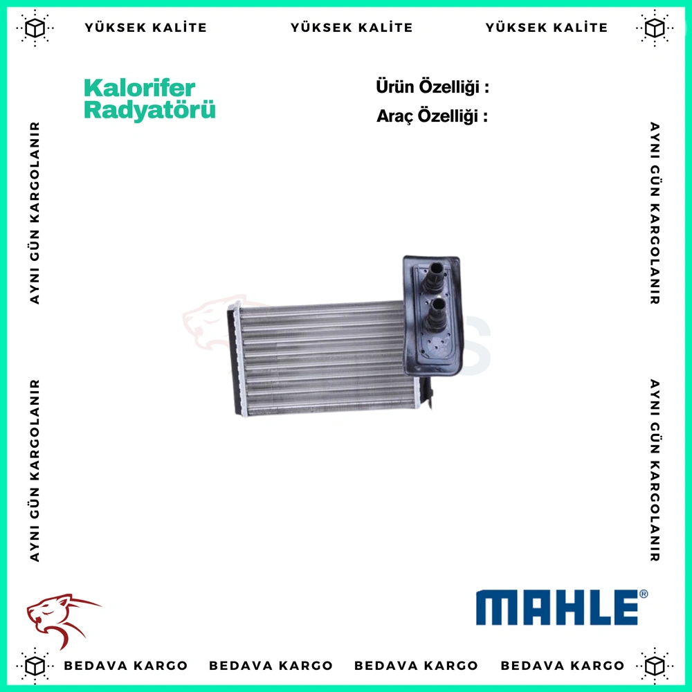 Kalorifer Radyatoru Renault Kangoo 1.2 1.4 1.5 1.6 1.9 - 7701205538 - Yedek Parça