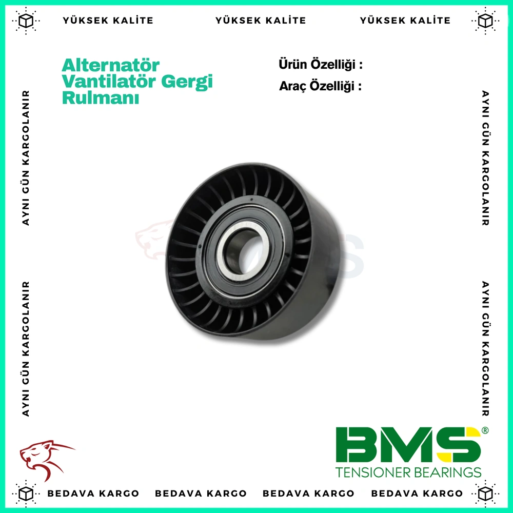 Alternator Vantilator Gergi Rulmani Fiat Doblo-Palio-Albea-Siena-Fiorino-Nemo-Bipper-Punto-Ford KA 1.3MTJ - 1611424180 - Yedek Parça