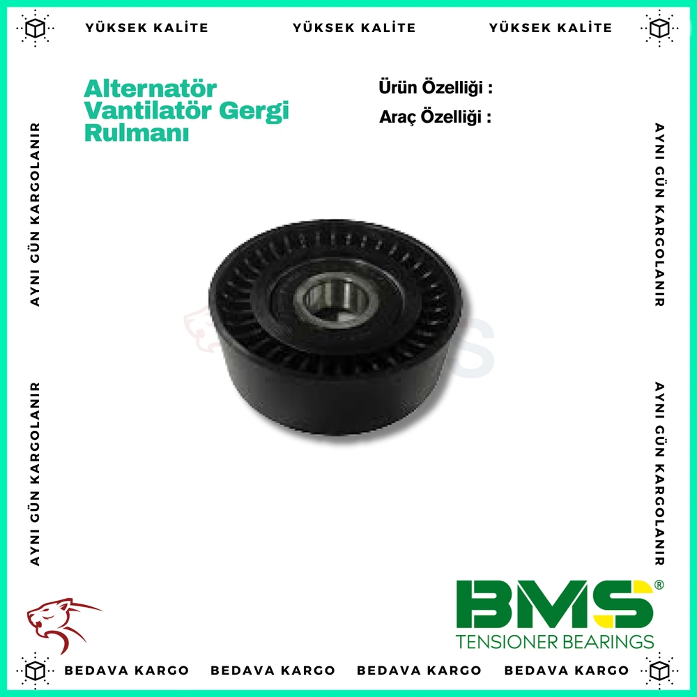 Alternator Vantilator Gergi Rulmani Fiat Palio-Punto-Stilo-Brava 1.2 8V-16V 98=> - A6402020419 - Yedek Parça