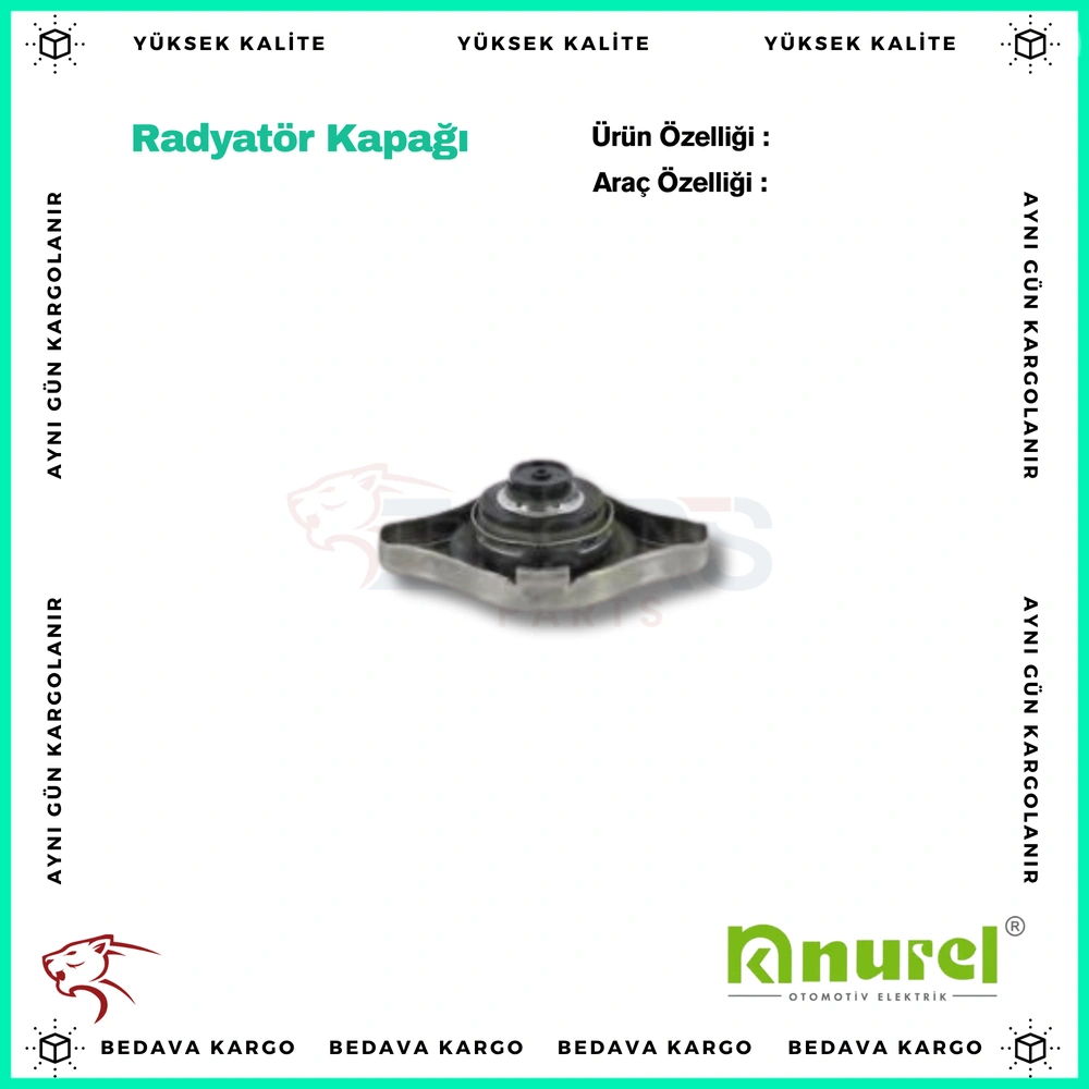 Radyator Kapagi Honda Toyota - 164015B630 - Yedek Parça